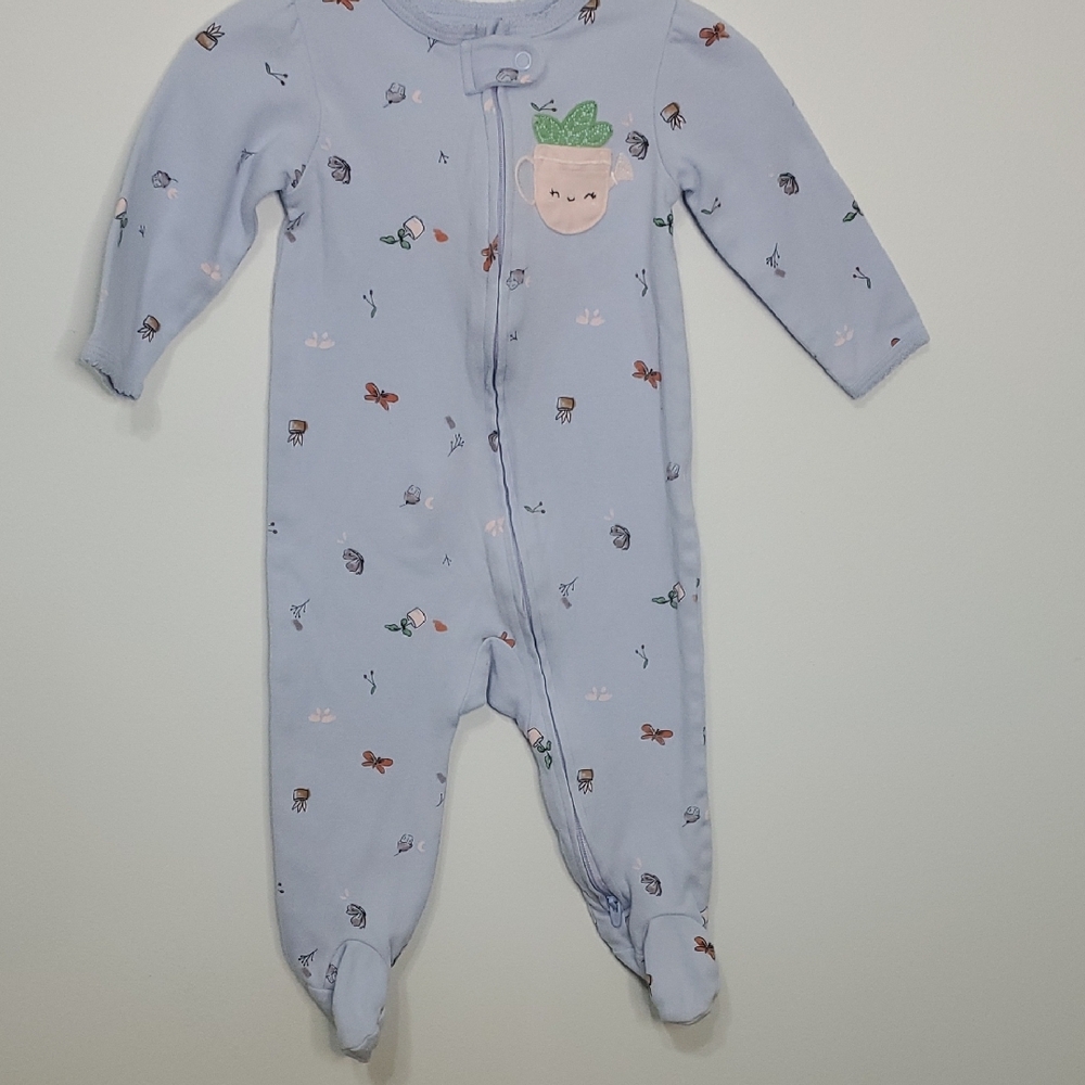 Carter's Blue Footie One Piece with Cozy Design